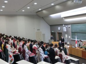 R4看護学科学位授与式学生代表